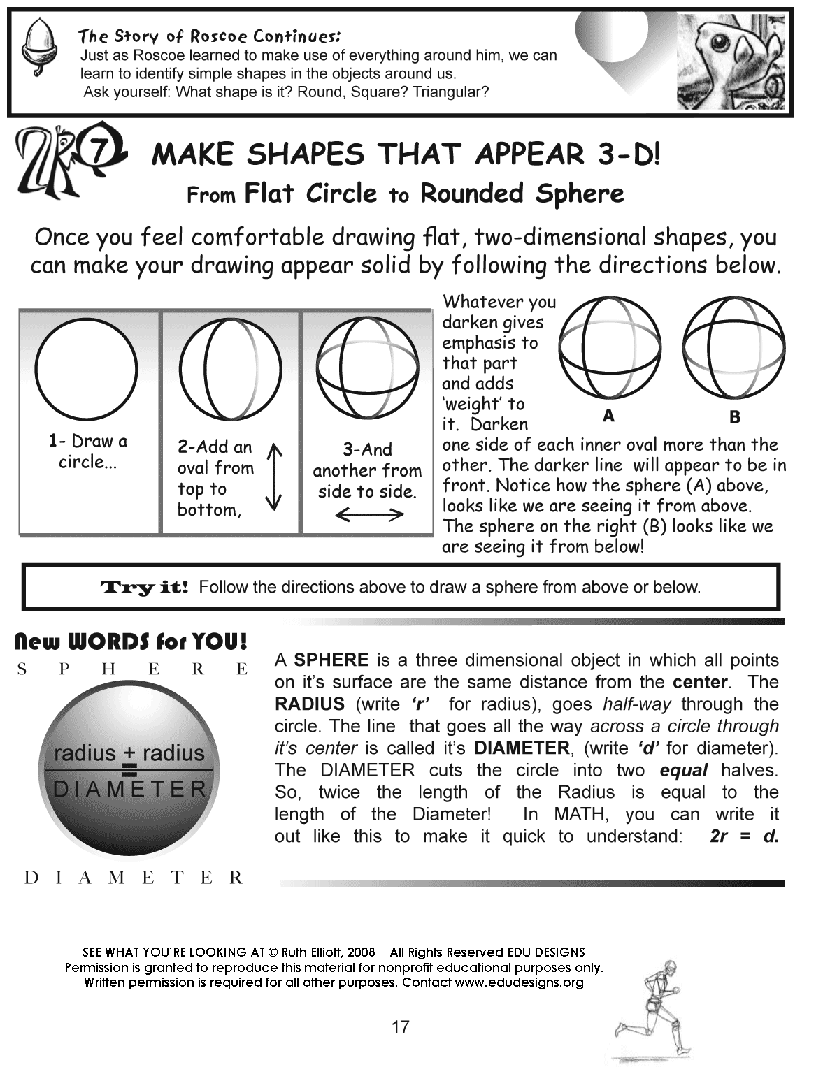 How do you draw a sphere?