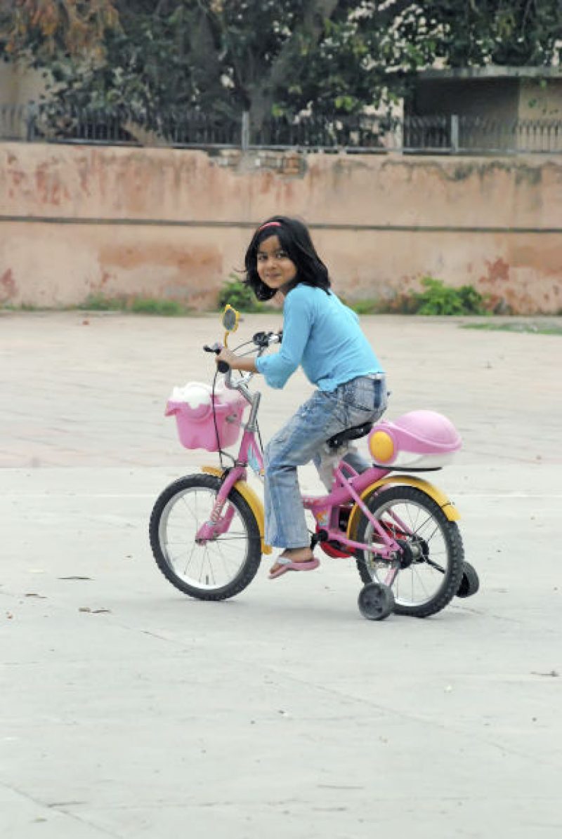 girl on bike